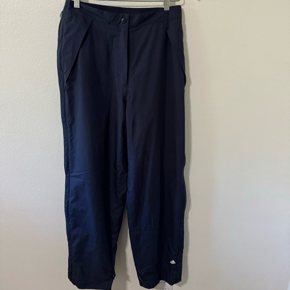 Vintage Adidas ClimaShell Storm Golf Pants Navy Water Resistant Lined-Medium